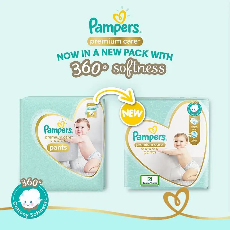 Pampers Premium Care Pants Diapers Medium - 54 Pack